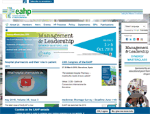Tablet Screenshot of eahp.eu